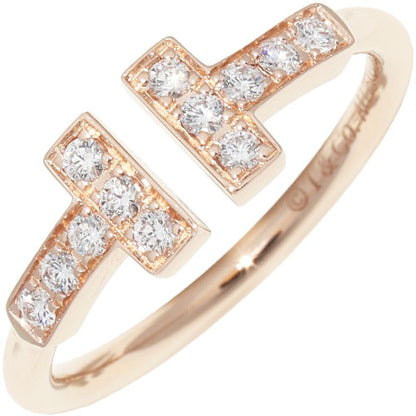 Tiffany & Co Ring 18K Pink Gold Diamond 013ct T Wire Ring