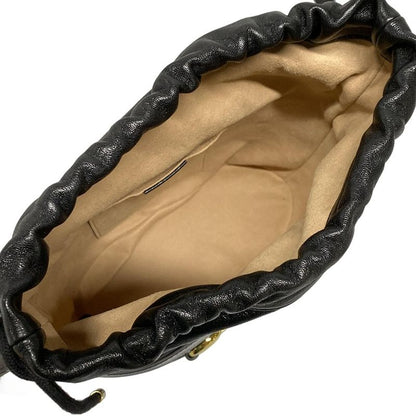 Gucci Shoulder Bag Horsebit 1955 Bucket Bag 602118 Black Drawstring Shape