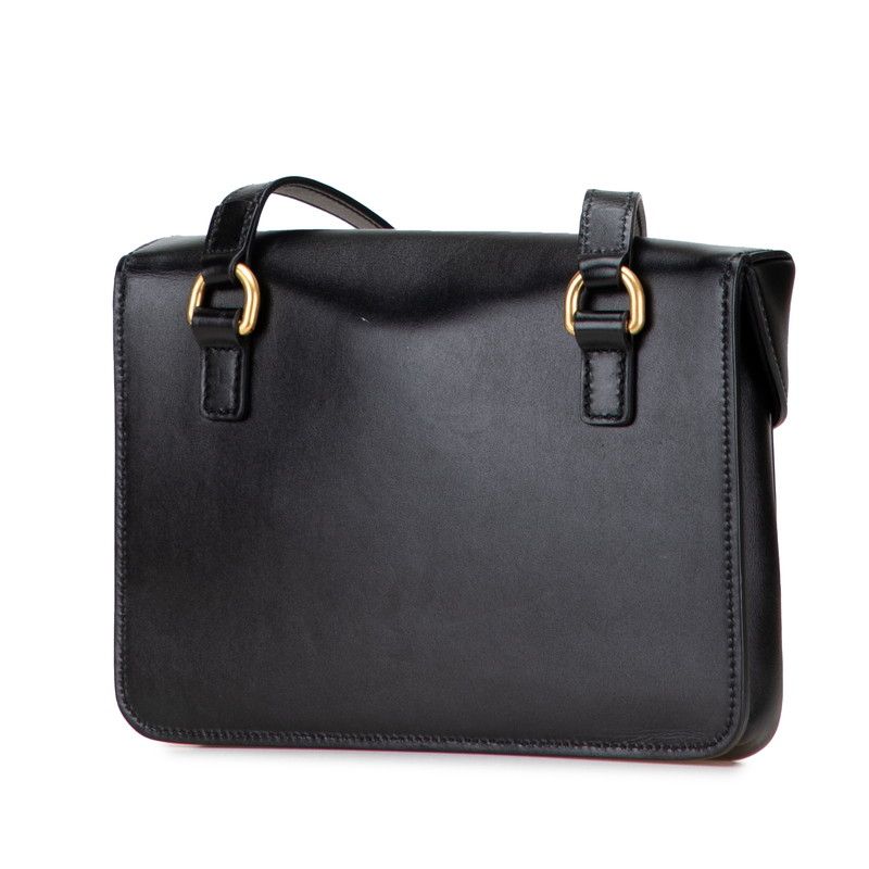 Gucci GG Marmont Crossbody Shoulder Bag 548114 Black Leather Women's Gucci