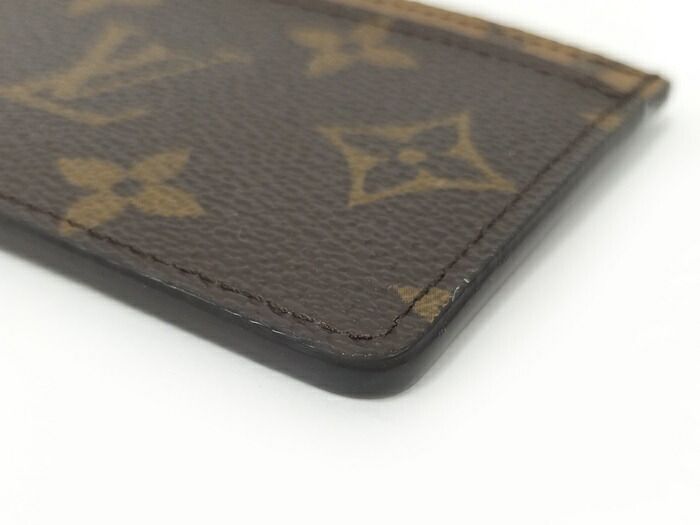 Louis Vuitton Porte Carte Surple Card Case Monogram Reverse Brown M69161