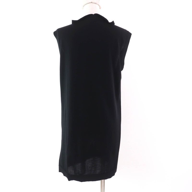 Louis Vuitton 23SS Monogram Sleeveless Knit Dress With Flower Tag Black White
