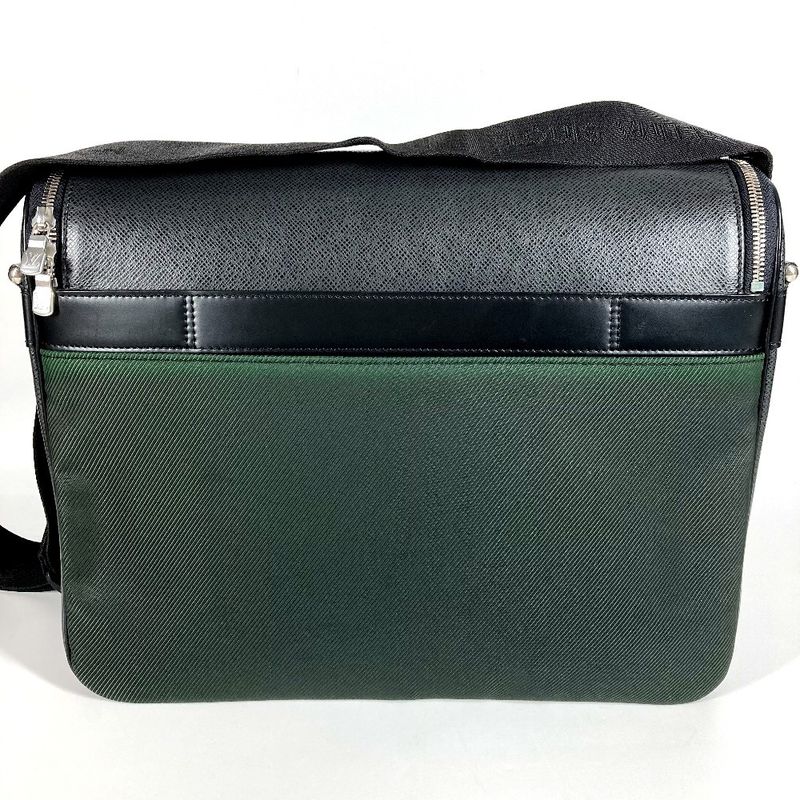 Louis Vuitton Shoulder Bag Taimir M30862 Taiga Leather Ardoise Khaki