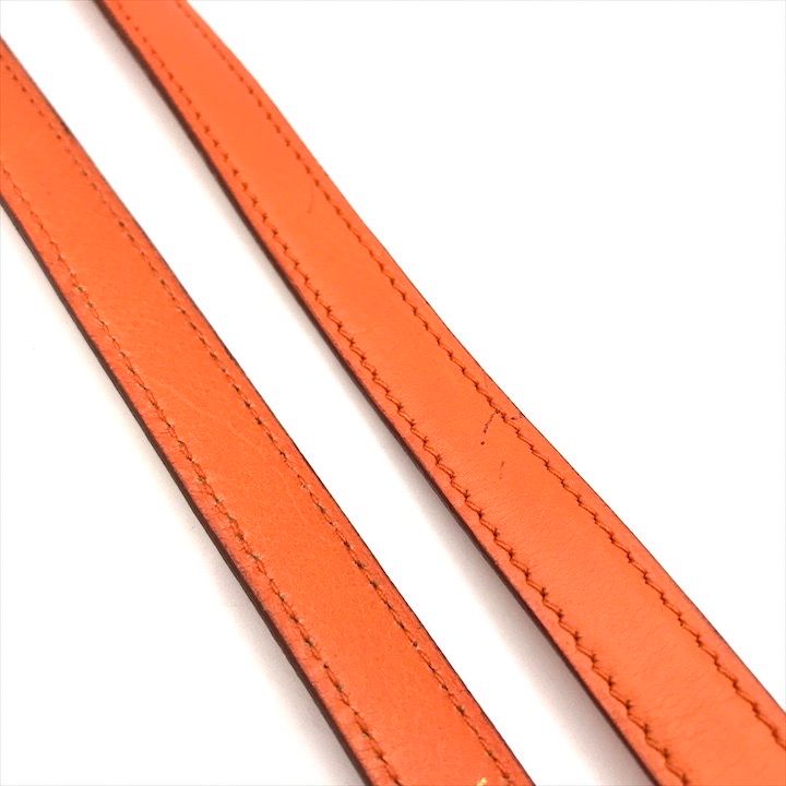 Hermes Kelly Bolide Gold Leather Shoulder Strap Bag Orange