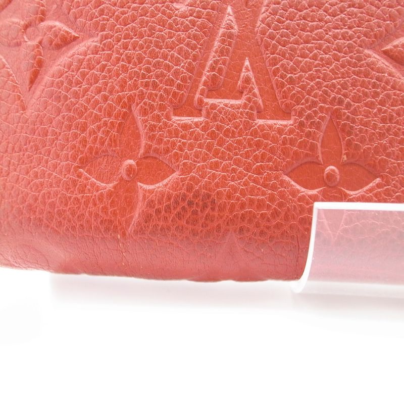 Louis Vuitton Portefeuille Clemence Long Wallet M60169 Ladies Red Pawnshop Lot