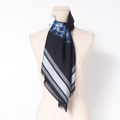 DIOR Scarf Tie Dye Motif Large Scarf Shawl Made In Italy 20241028