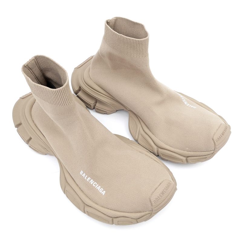 Balenciaga 3XL Knit Socks Sneakers - 758483 Beige Size 28.5 Men's Shoes