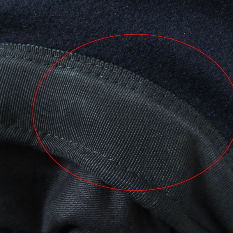 CHANEL 2019 19V With Coco Mark Tweed Use Cassock Dark Navy S Made In Germany