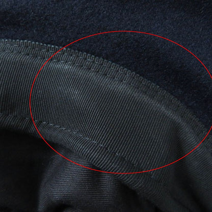 CHANEL 2019 19V With Coco Mark Tweed Use Cassock Dark Navy S Made In Germany