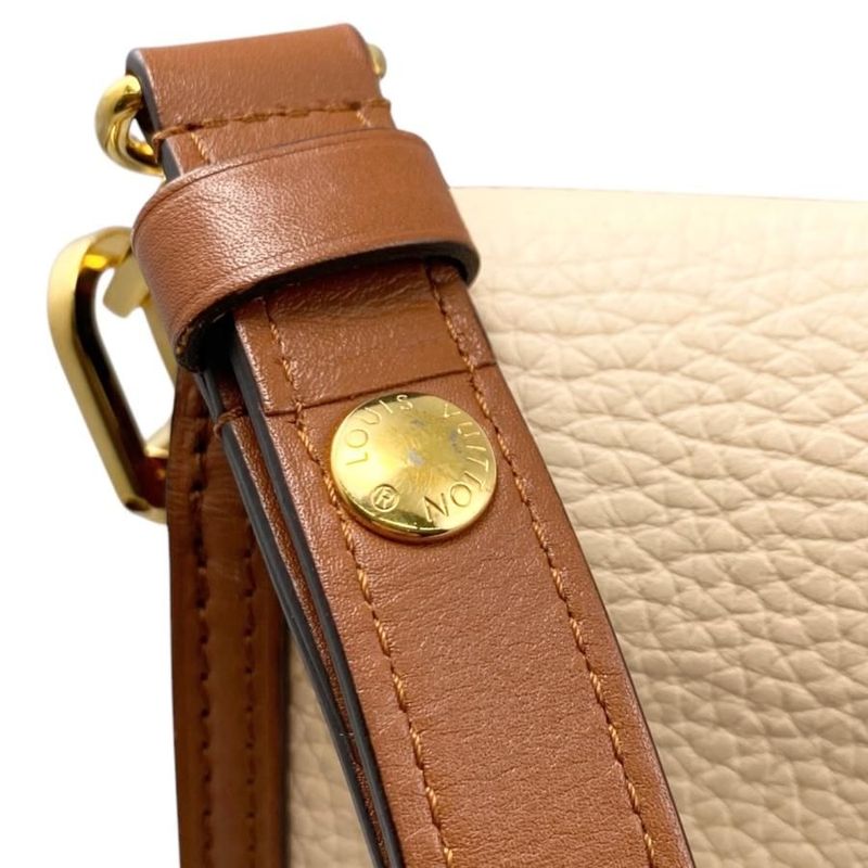 Louis Vuitton Dauphine Mini M55504 Taurillon Clemence Beige Khaki Brown Louis