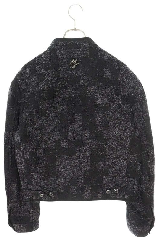 Louis Vuitton 25SS Rm251m STE Hsa60w 1ahbd4 Denim Boucle Clesseit Flight Jacket