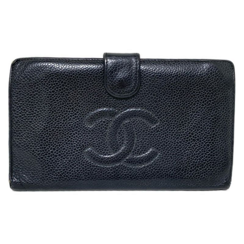 Chanel Bifold Wallet - Black Gold Hardware