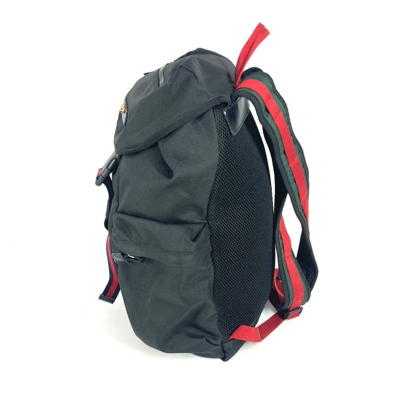 Gucci Backpack Sac Embroidery Taiga Backpack 429037 Nylon Canvas Black