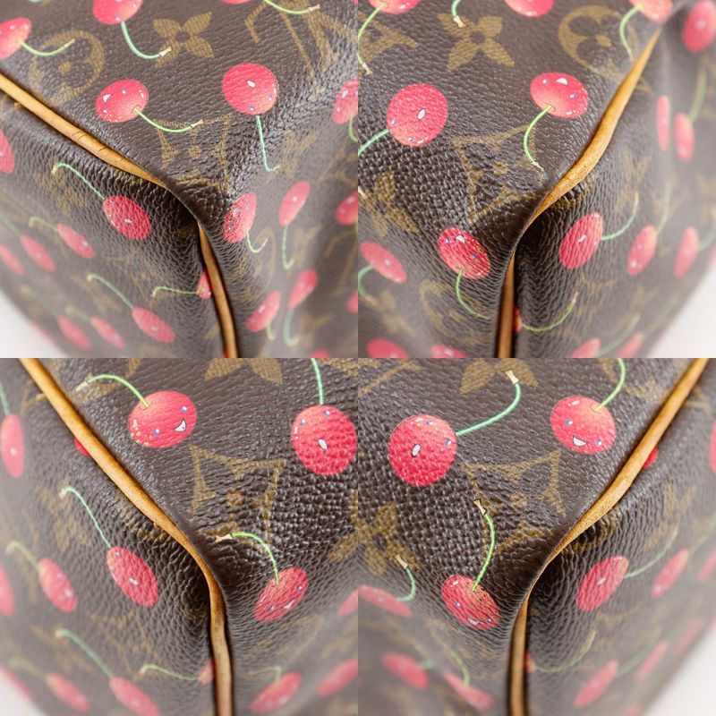 Louis Vuitton Speedy 25 Cherry Takashi Murakami M95009 Monogram Canvas Brown