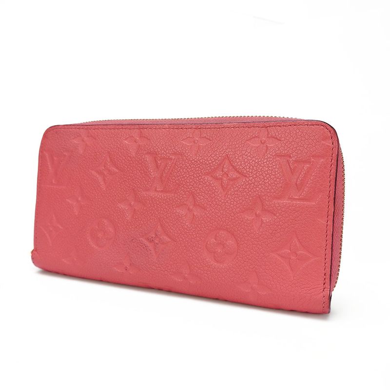 Louis Vuitton Long Wallet M61788 Monogram Empreinte Blossom Pink Gold Hardware