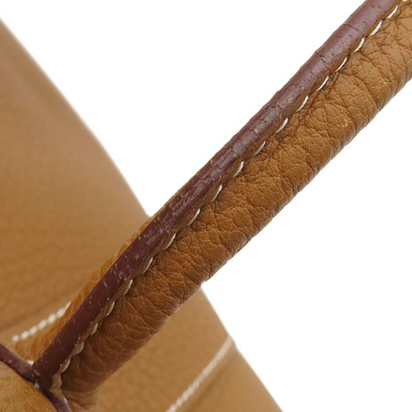 Hermes Tote Bag Garden Party PM Negonda Gold Silver Hardware Brown Sold Goods