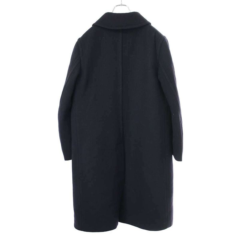 Prada 20aw Cashmere Long Coat Sgb619 1uwx Navy 48