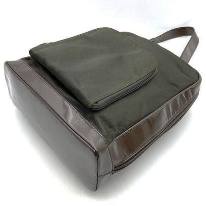 Gucci 003 2058 Bamboo Body Bag Nylon/leather Brown Women