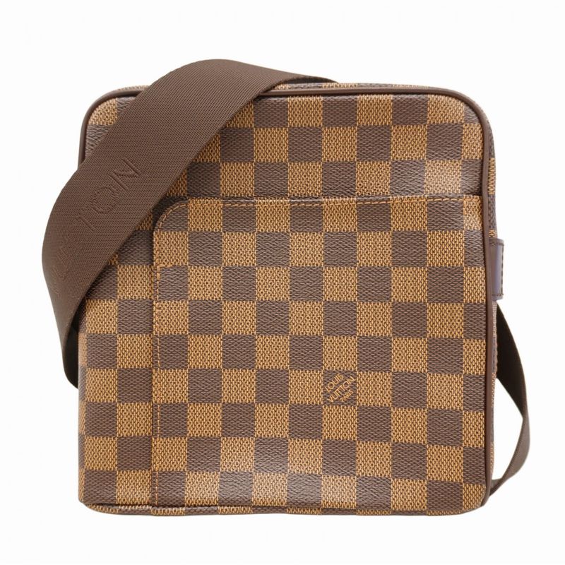 Louis Vuitton Shoulder Bag Damier Olaf PM N41442 Ebene Womens