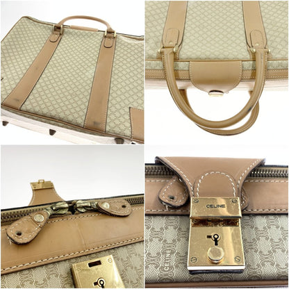 Celine Macadam Travel Bag Suitcase Light Brown Delivery As Is
