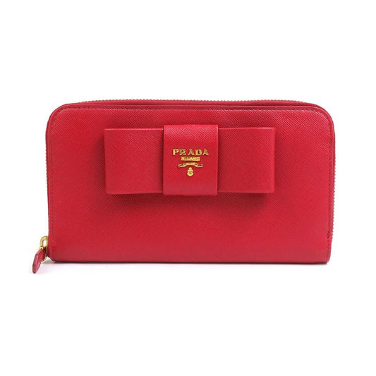 Prada Round Zipper Long Wallet