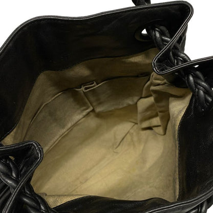 Bottega Veneta Julie Intrecciato 204451 Black Leather