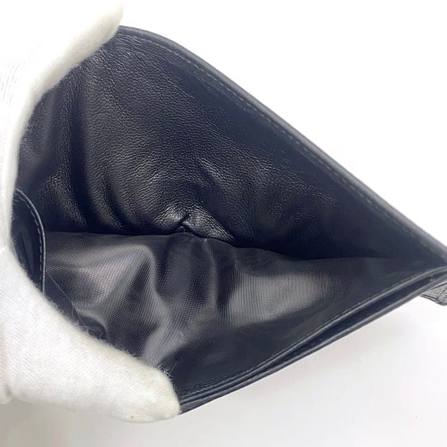 Gucci Bifold Wallet Black Horsebit 295609 Billfold Excellent Condition