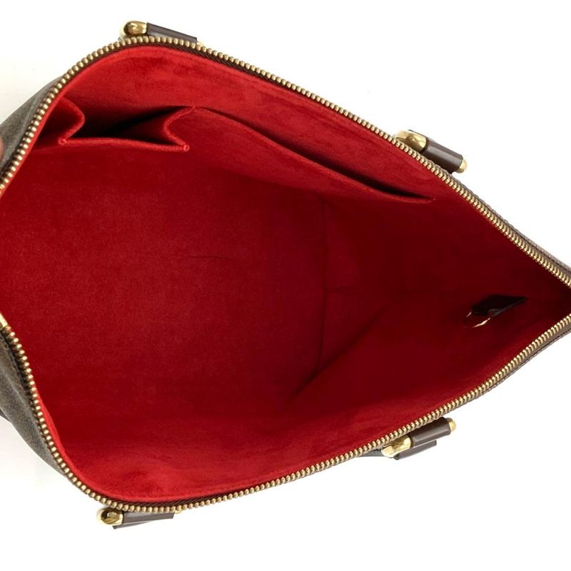 Louis Vuitton Saleya PM Tote Bag Damier Ebène N51183 Gold Hardware Vi0049