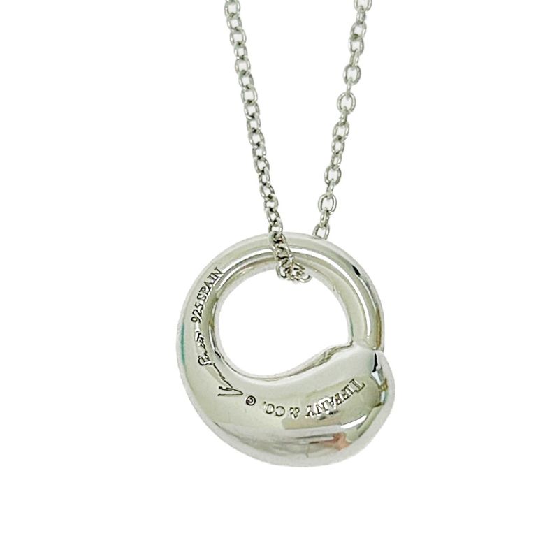 Tiffany & Co Silver Eternal Circle Necklace 3.2g 925 Engraved 472559 Necklace