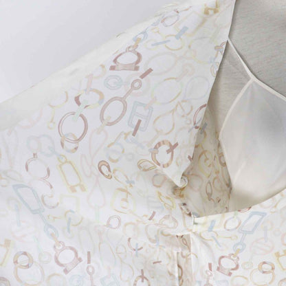 Hermes 23AW 3h0514dn 100% Silk Chaine D'ancre Design Do Re Boucles Pattern