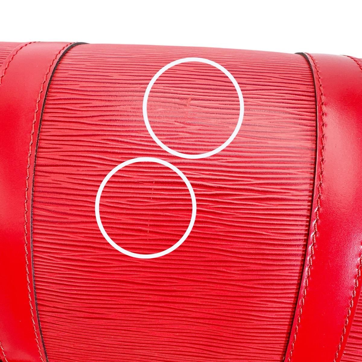 Louis Vuitton Epi Travel Bag Keepall 55 Boston Red