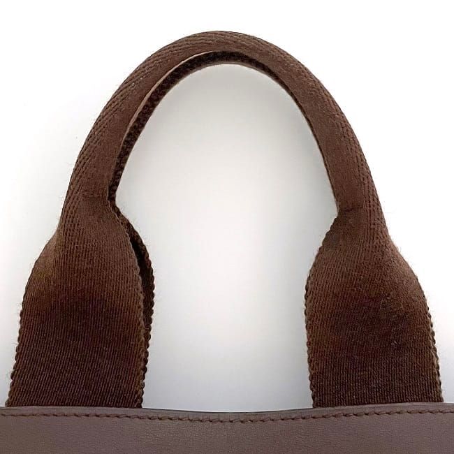 Hermes Handbag Valparaiso PM Brown Excellent Condition Canvas