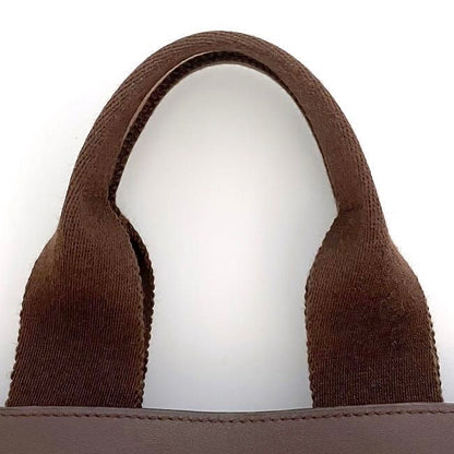 Hermes Handbag Valparaiso PM Brown Excellent Condition Canvas