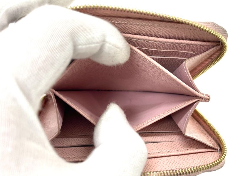 Louis Vuitton Damier Azure Zippy Coin Purse Coin Case Coin Case N60229 Ivory ×