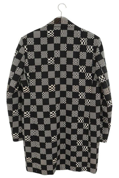 Louis Vuitton 21SS Rm211 ZXX Hkc71w Distorted Damier Chester Coat Men 48