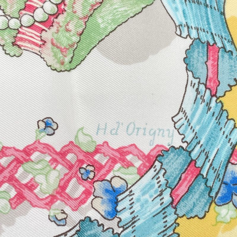 Hermes Scarf Carre 90 Silk LE Sacre DU Printemps Spring Festival Floral Pattern