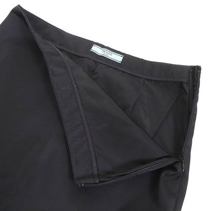 Prada 2022 21h924 Triangle Logo Triangle Plate Re Nylon Long Tight Skirt