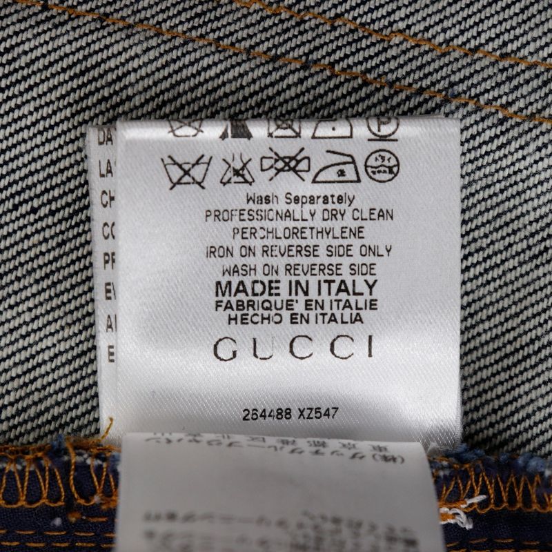 Gucci Bb05310310 Denim Navy Women's Mini Skirt