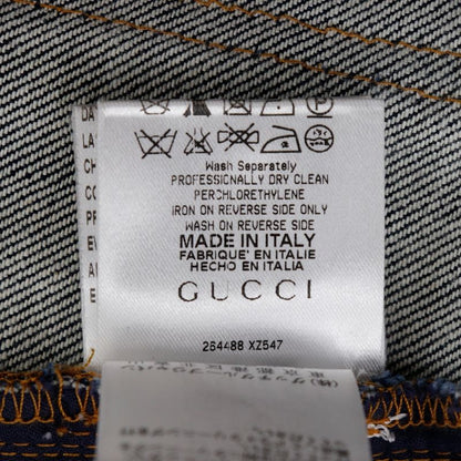 Gucci Bb05310310 Denim Navy Women's Mini Skirt