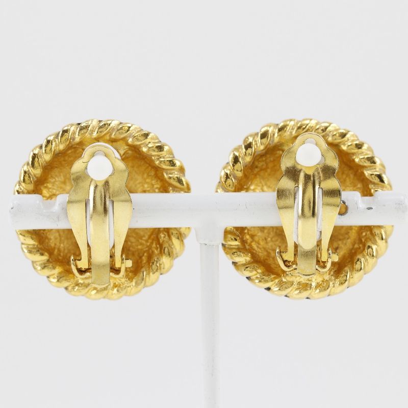 Chanel Coco Mark Vintage Gold Plated Ladies 23.8g Earring