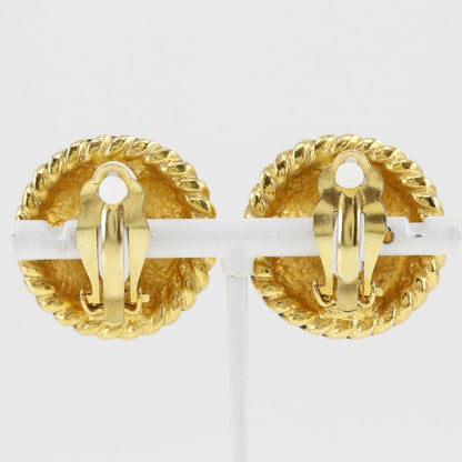 Chanel Coco Mark Vintage Gold Plated Ladies 23.8g Earring