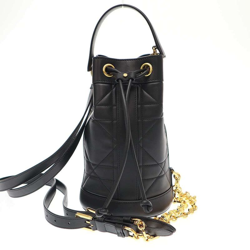 Christian Dior 24ss Backpack Small Maxi Cannage Calfskin M3350uhow_m900 Black