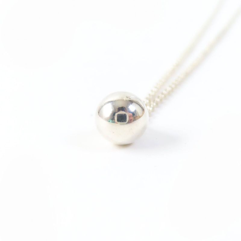 Tiffany & Co Hardware Ball Necklace Ag925 Accessories Silver With