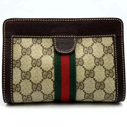 Gucci Parfum Sherry Line Pouch PVC Brown Women's Fashion Accessories