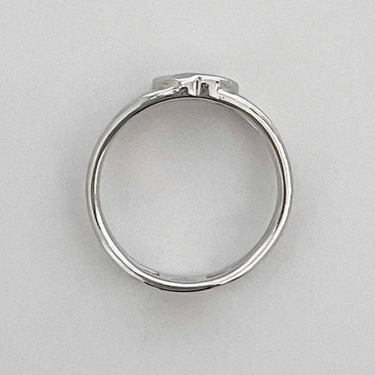 Gucci Ring Silver Interlocking
