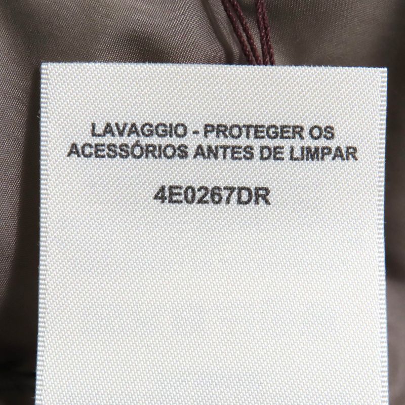 Hermes 24SS 4e0267dr Logo Rubber Patch Zip Up Quilted Vest Brown Orange 36 Made