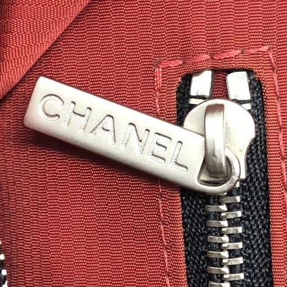 Chanel Former Travel Line Tote Bag A11833 5th Unit Nylon Black Ladies Pre-Owned