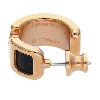 Hermes Olympe PM Box Calf Hoop Earrings Men's