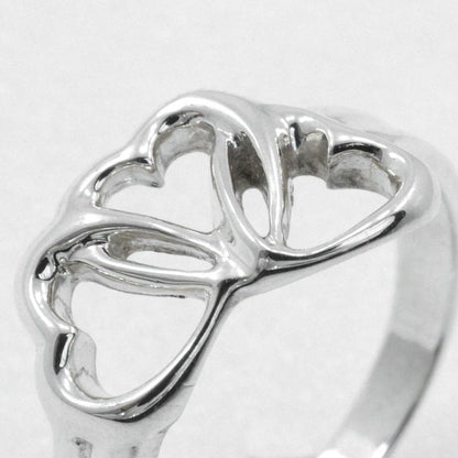 Tiffany & Co Triple Heart Silver 925 Size 12.5 Ladies' 2.9g Ring