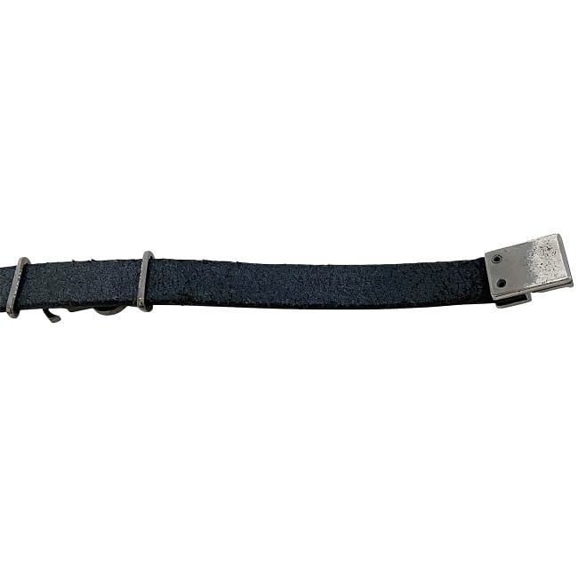 Saint Laurent Bracelet Black Cassandra Excellent Condition Leather Preowned