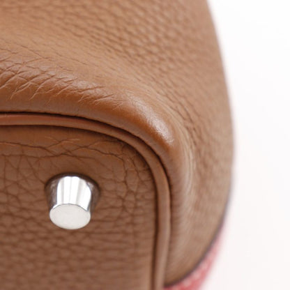 Hermes Picotin Lock Cazac 18PM Bicolor Taurillon Clemence Brown/red D Ladies